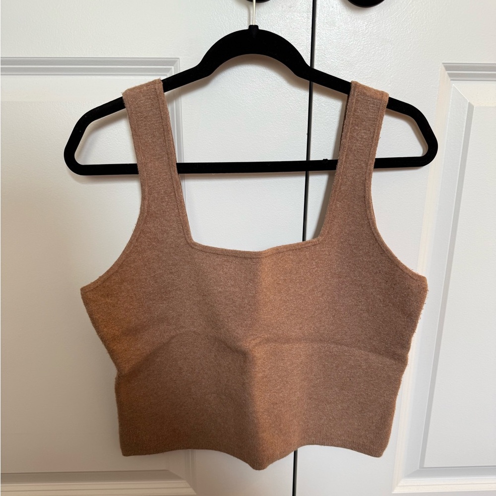 Abercrombie & Fitch Brown Knit Tank Top